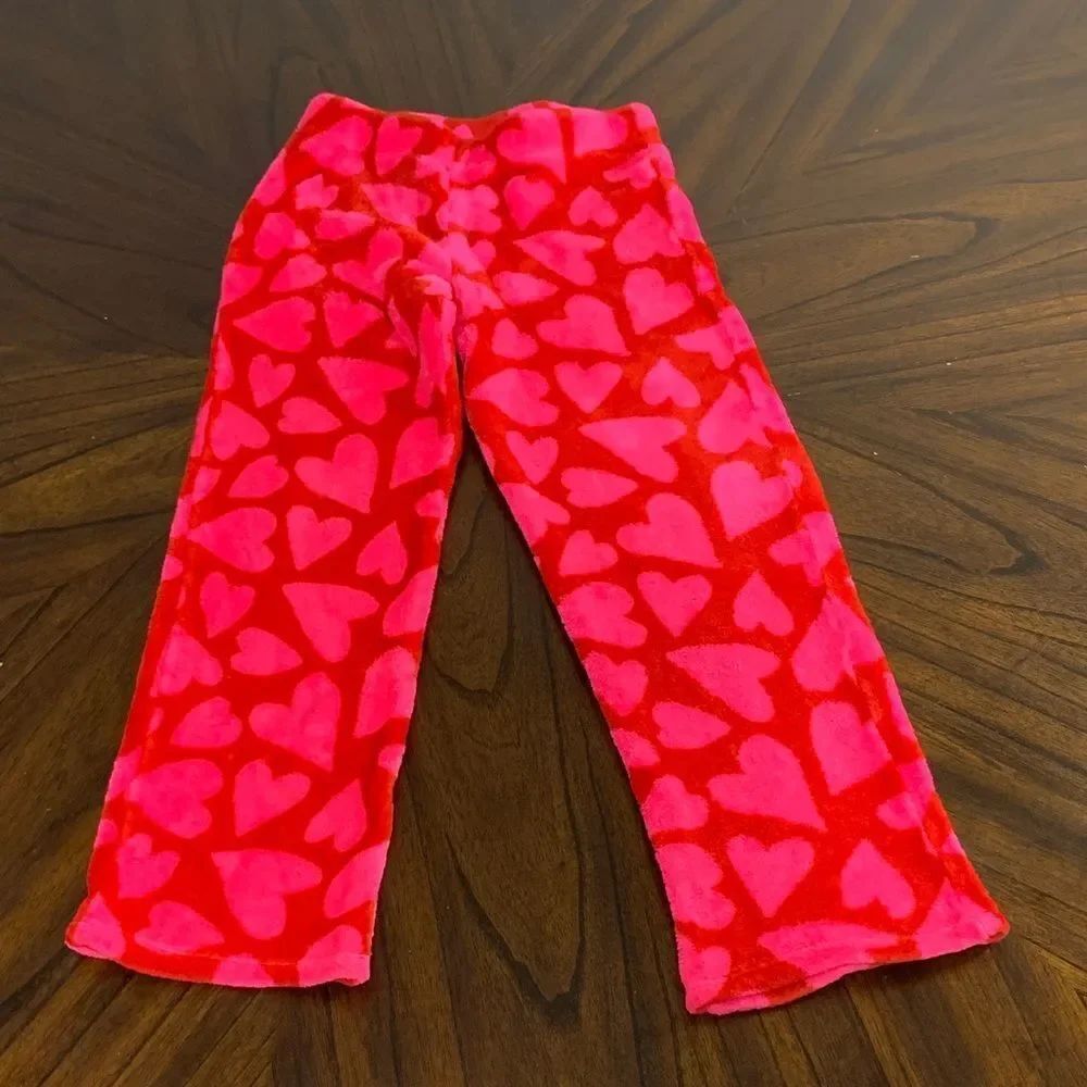 Cat & Jack Red Heart Kids Pajama Bottoms